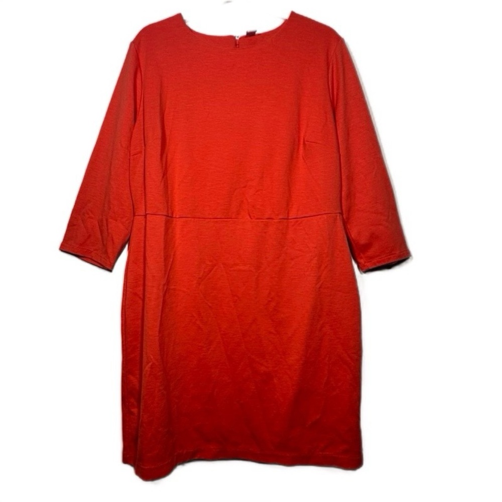 Old Navy bright orange Dress‎ Knit Long Sleeve Dress Adult XL NWOT